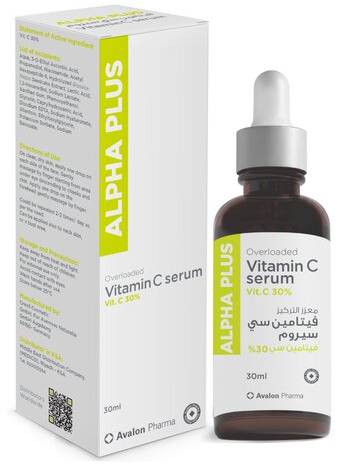Avalon Alpha Plus Vitamin C Face Serum, Alpha Arbutin, Brightening, 30 ml