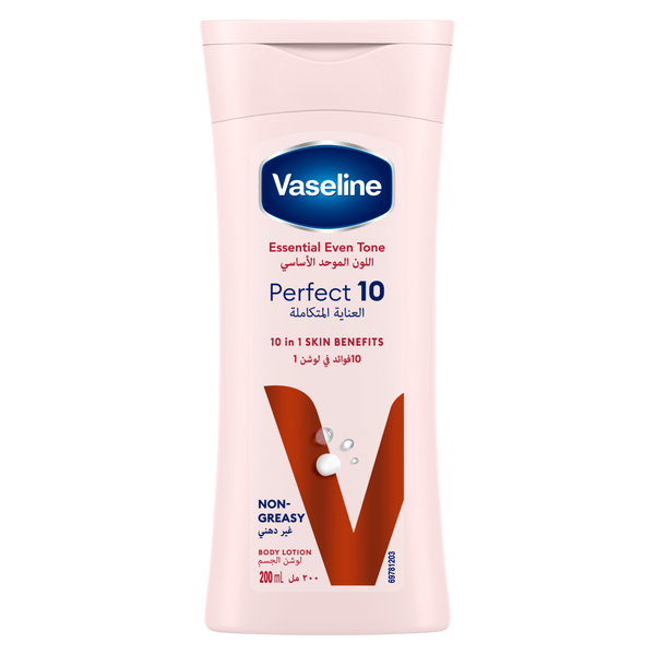 Vaseline Essential Even Tone Body Lotion, Niacinamide, AHA and Pro-Retinol, 200ml
