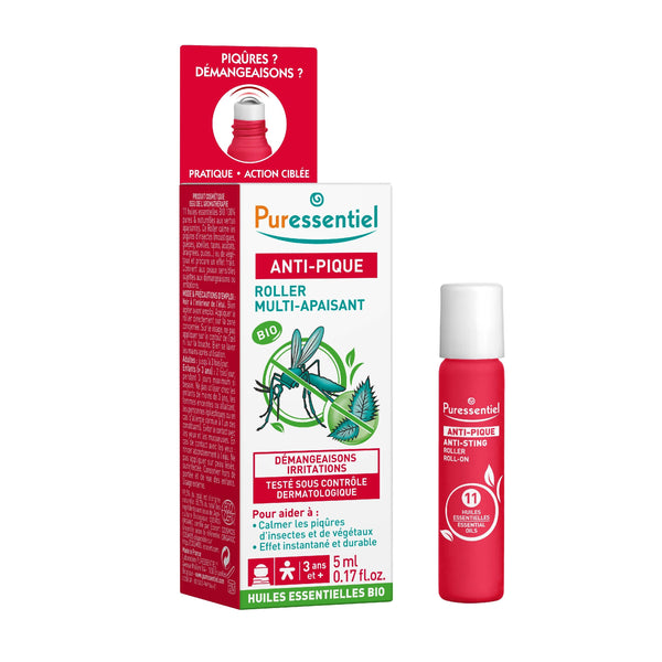 Puressentiel Anti-Sting Roller Essential Oil Blend Soothing Roll-On 5 mL