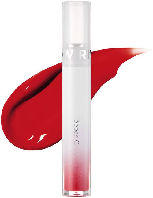 Peach C River Glow Tint Water-Gel Glossy Lip Tint Sweet Almond Oil Cherry 01