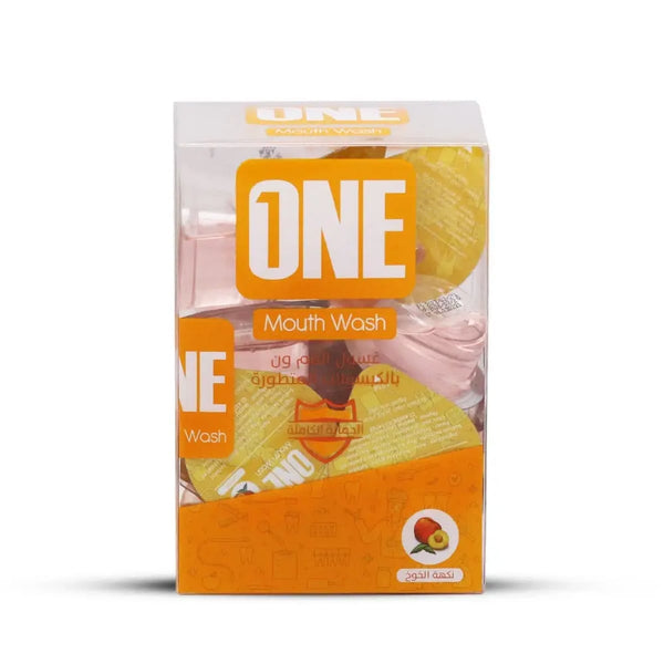 ONE Mouth Wash Peach Flavor Alcohol-Free Breath Freshener 20 Capsules x 15 ml