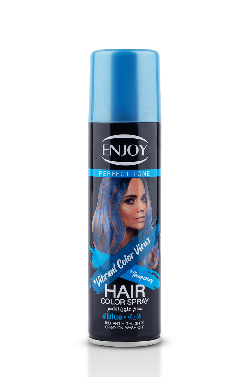 ENJOY Perfect Tone Hair Colour Spray, Temporary Blue, 150 ml