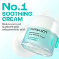 numbuzin No.1 Pantothenic B5 Active Soothing Cream, Lightweight Niacinamide Formula, 80 ml