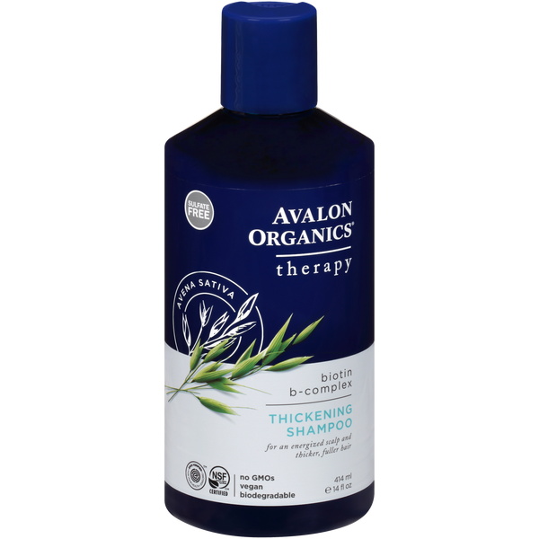Avalon Organics Thickening Biotin B-Complex Shampoo with Saw Palmetto and Quinoa Protein