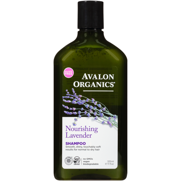 Avalon Organics Nourishing Lavender Shampoo Aloe Babassu Oil 325 ml