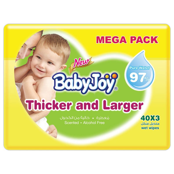 Baby Joy Thicker Wet Wipes Scented 120 Pieces