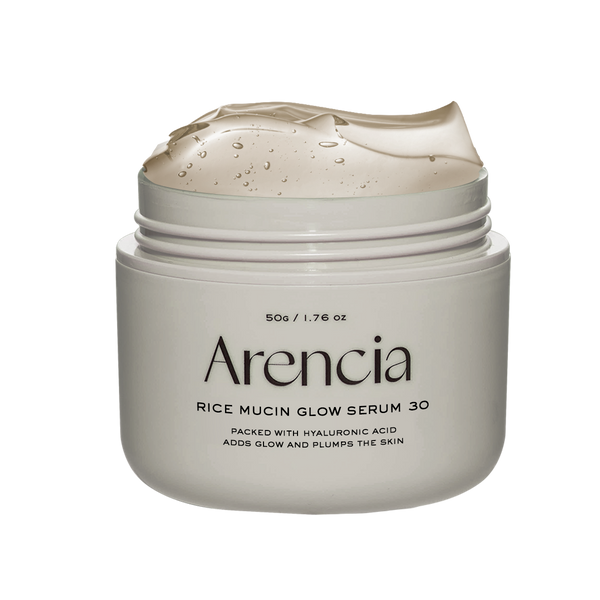 Arencia Rice Mucin Glow Serum 30 Hydrating Niacinamide Hyaluronic Acid 50g