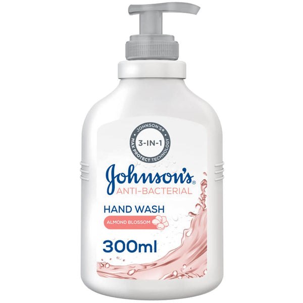 Johnson's Anti-Bacterial Almond Blossom Hand Wash Liquid Glycerin 300ml