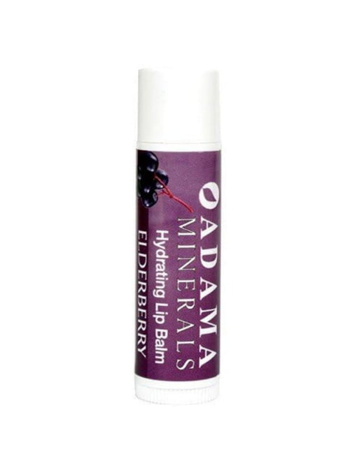 Adama Minerals Elderberry Lip Balm Moisturizing Balm Wild Berry Flavor