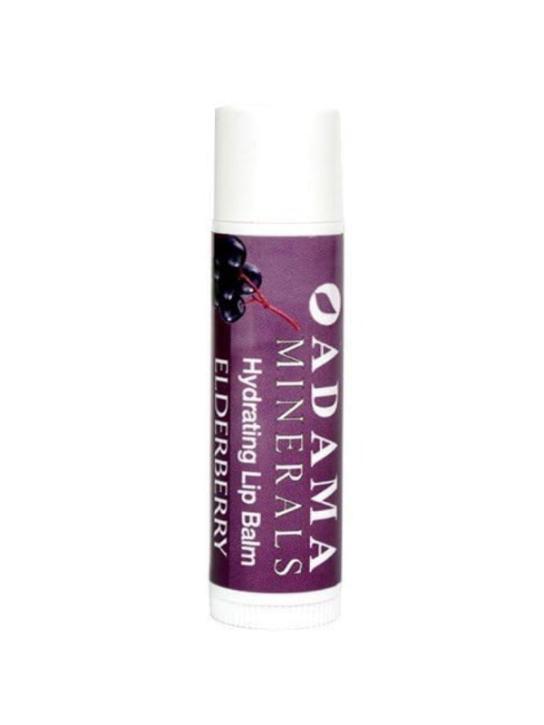 Adama Minerals Elderberry Lip Balm Moisturizing Balm Wild Berry Flavor