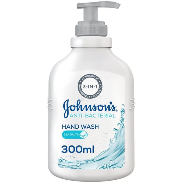 Johnson's 3-in-1 Sea Salt Hand Wash Liquid Soap with Glycerin, 300 ml