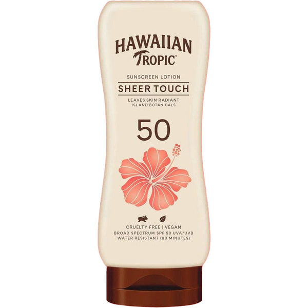 Hawaiian Tropic Sheer Touch Lotion Sunscreen Cream Reef Friendly All Skin Types