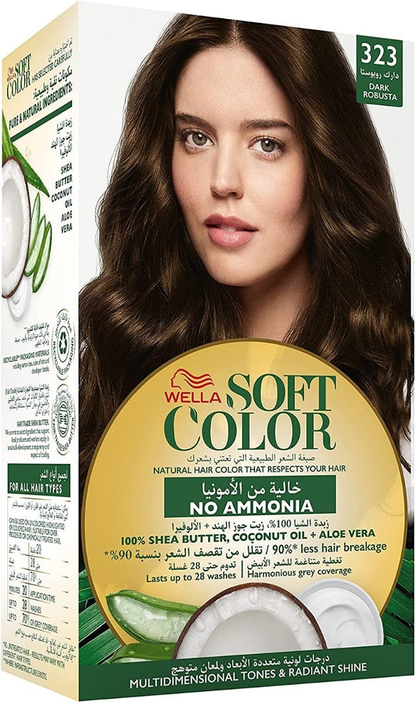 Wella Soft Color No-Ammonia Hair Dye Dark Robusta 323