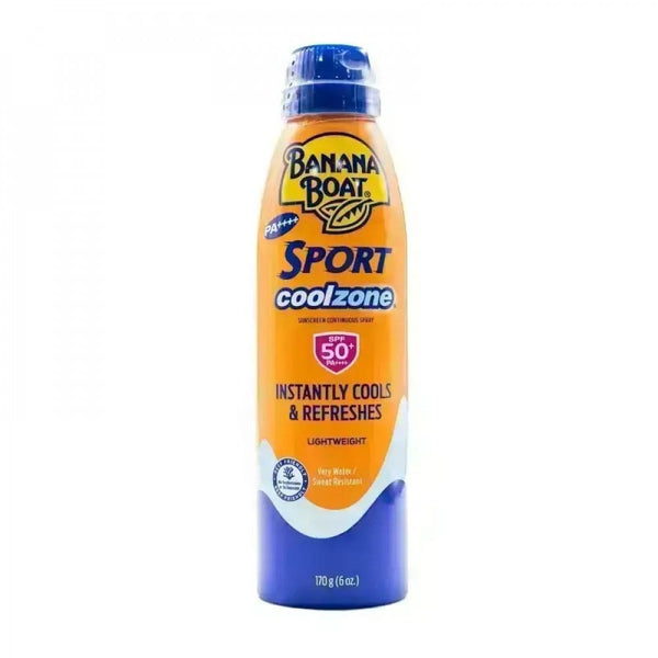 Banana Boat Sport Cool Zone Sunscreen Spray, Lightweight Clear Formula, Fresh Scent