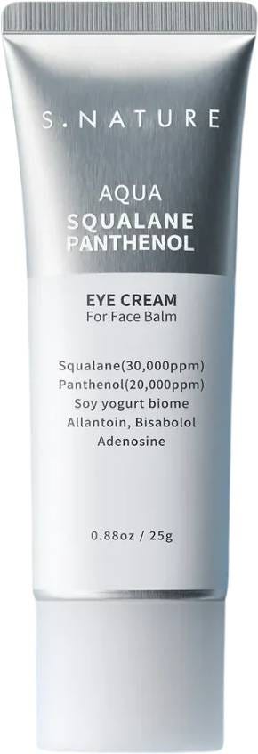 S.Nature Aqua Squalane Panthenol Eye Cream Balm Lightweight Hydrating 25 ml