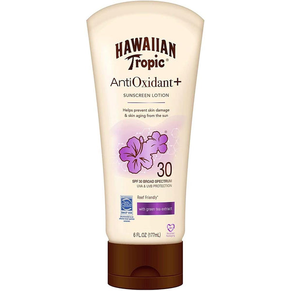 Hawaiian Tropic Antioxidant Sunscreen Lotion SPF30 Cream 177ml