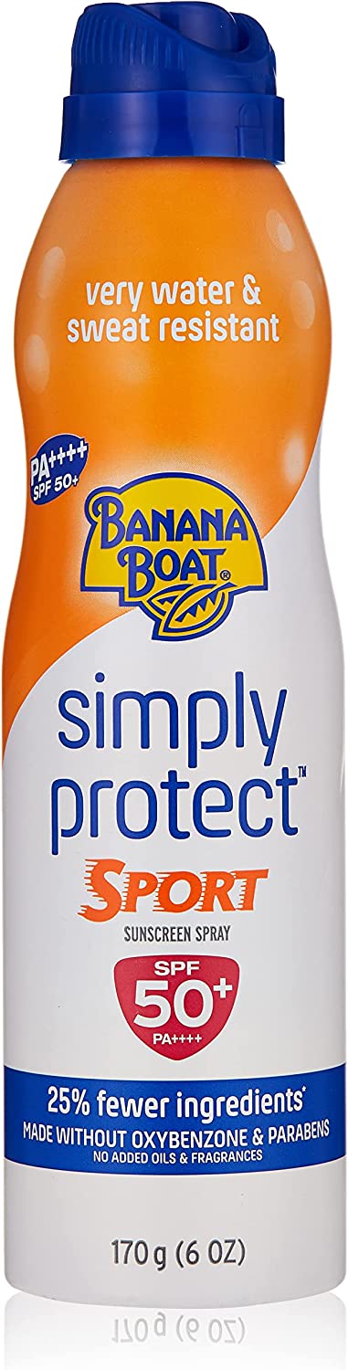 Banana Boat Simply Protect Sport Suncare Spray SPF 50 170g
