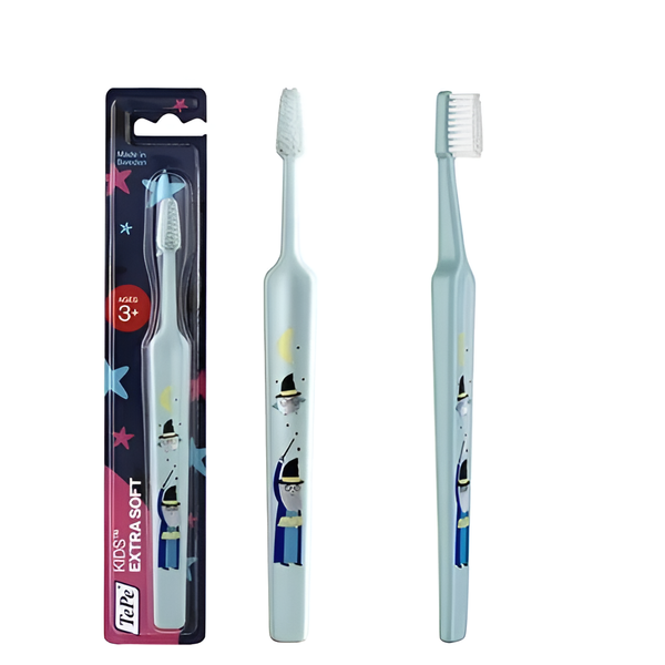 TePe Kids Soft Toothbrush for Children Age 3+, Tapered Head, 1 Piece