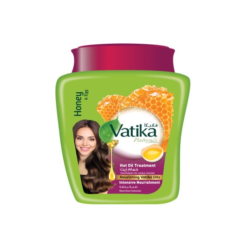 Vatika Honey and Egg Hair Oil Bath Hair Treatment for Dry, Damaged Hair 500g