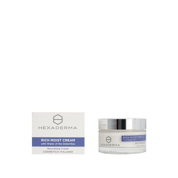 Hexaderma Rich Moist Cream Hyaluronic Acid Shea Butter Vitamin E 50ml