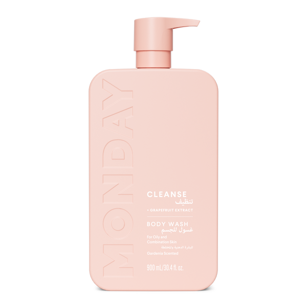 MONDAY Cleanse Body Wash Creamy Lather Grapefruit Extract Gardenia Scent 900 mL