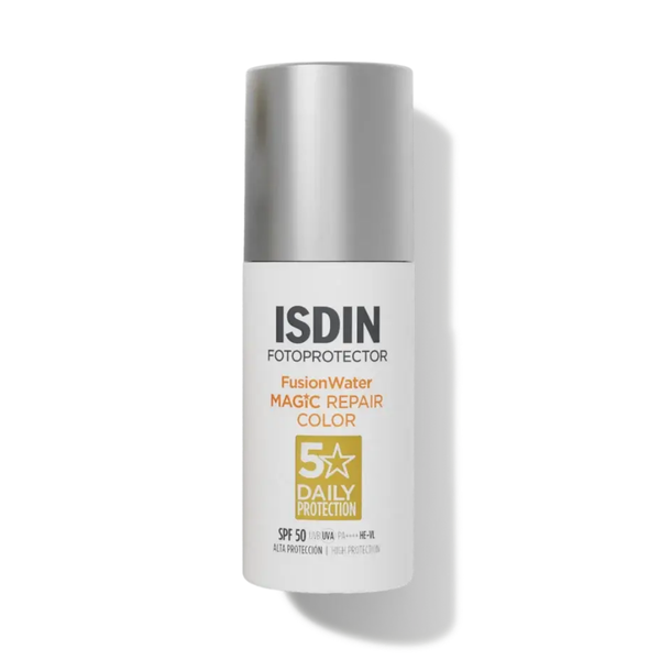 ISDIN Fotoprotector Fusion Water MAGIC Repair Color Facial Sunscreen SPF50 50 ml