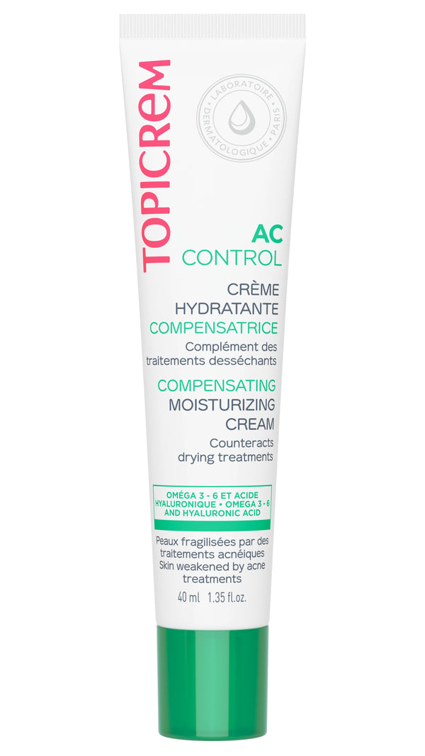 Topicrem AC Compensating Moisturizing Cream Lightweight Soothing Formula 40 mL
