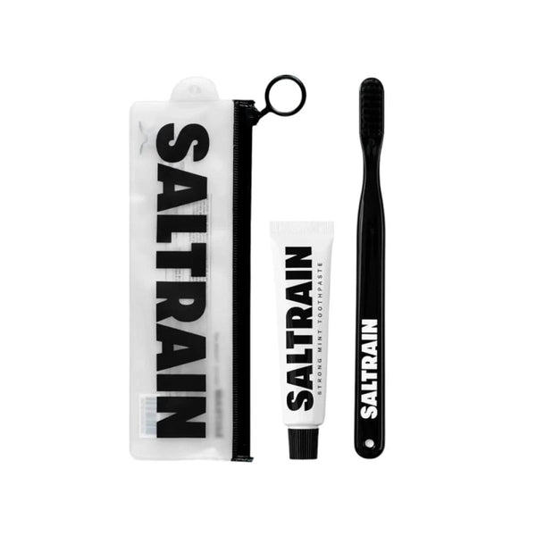 Saltrain Toothpaste & Toothbrush Travel Kit, Fresh Mint