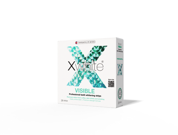 Xwhite VISIBLE Daily Brightening Strips Hydroxyapatite Fresh Mint 28 Strips