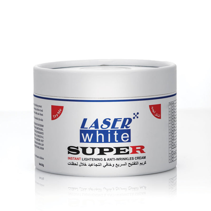 Laser White Instant Brightening Face Cream, Niacinamide and Botanical Extracts, 50g