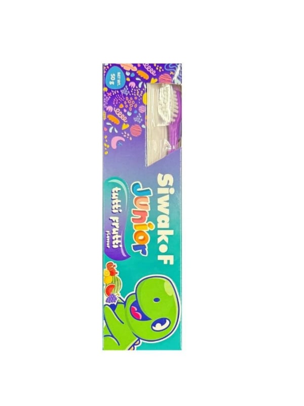 Siwak F Fruit-Flavoured Toothpaste and Brush Set for Children, 50g