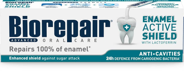 Biorepair Active Shield Toothpaste Zinc PCA Xylitol Fluoride-Free 75 ml