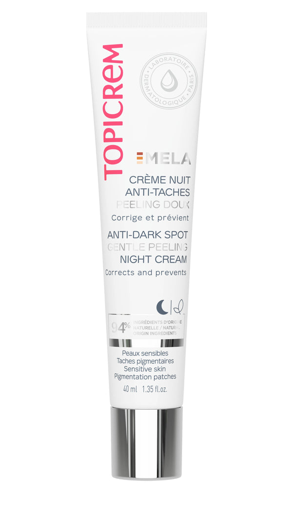 Topicrem Mela Gentle Peeling Night Cream Niacinamide Seaweed Extract 40 mL