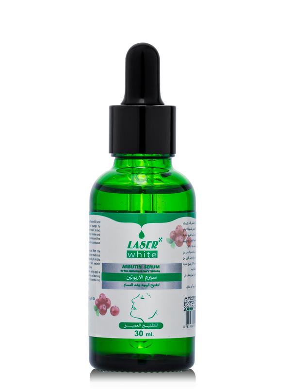 Laser White Arbutin Serum Brightening Formula with Niacinamide, Vitamin C and Vitamin E, 30ml