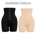Sunveno Postpartum Belly Shaper High-Waisted Brief with Zipper and Hooks, Nude, XXL