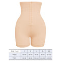 Sunveno Postpartum Belly Shaper High-Waisted Brief with Zipper and Hooks, Nude, XXL