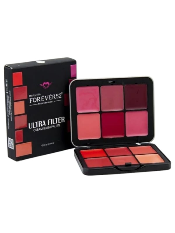 Forever 52 Ultra Filter Face Contour Palette Cream Formula Blush Foundation 12 Shades UF002 26.7 g