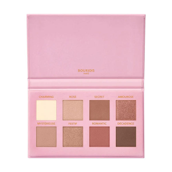 Bourjois Soirs De Paris Eyeshadow Palette Rose Gold, 8 Shades, Multi-Finish, 15-Hour Wear