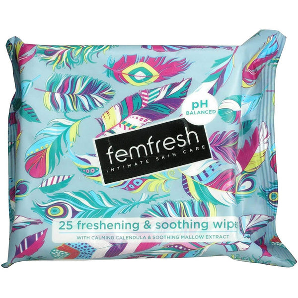 Femfresh Freshening and Soothing Intimate Area Wipes, 25 Wipes