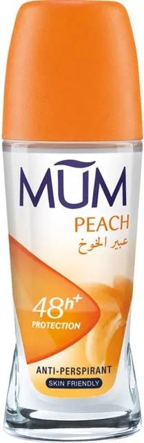 Mum Roll On Deodorant Liquid Peach 75 ml