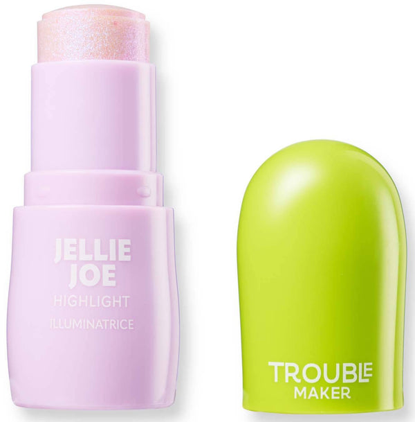 Trouble Maker Jellie Joe Jelly Stick Highlighter Dewy Shimmer Flip Trip Holo Pink