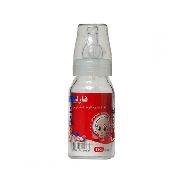Farlin Glass Baby Bottle Feeding Bottle Temperature Resistant 120 ml