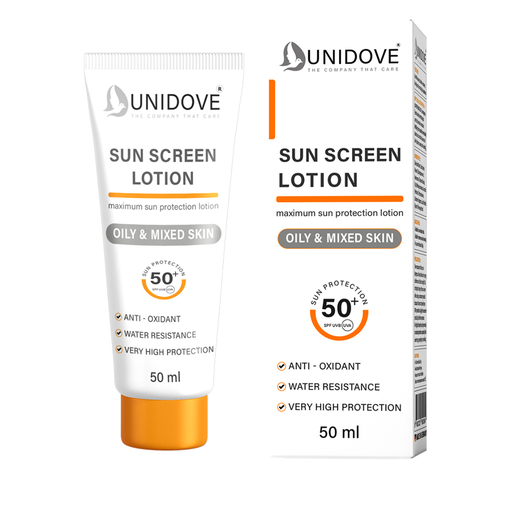 Unidove Sunscreen Lotion SPF 50 Lightweight Water-Resistant Oily & Combination Skin 50 ml
