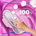 Always Skin Love Maxi Thick Large Sanitary Pads, Lavender Oil, Regular Flow, 72 Count