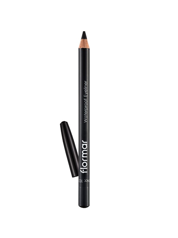 Flormar Waterproof Eyeliner Pencil 101 Black Creamy Smudge-Resistant Formula