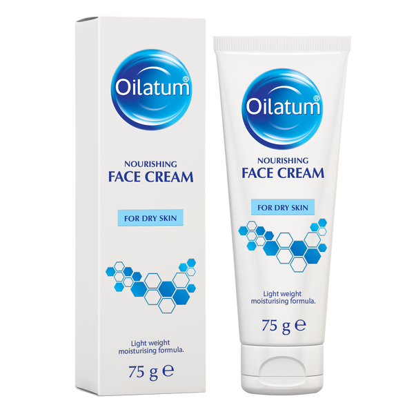 Oilatum Nourishing Face Cream Lightweight Moisturizer Squalane Panthenol 75g