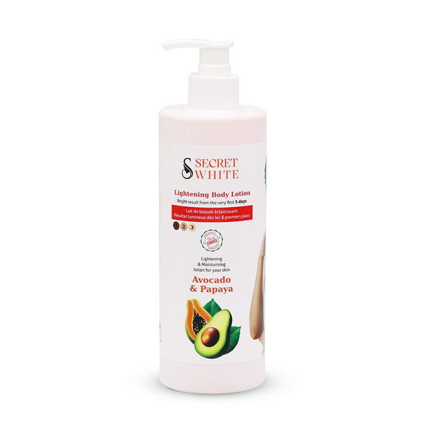 Secret White Avocado & Papaya Body Lotion Brightening Hydrating 500 ml