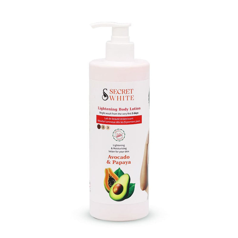 Secret White Avocado & Papaya Body Lotion Brightening Hydrating 500 ml