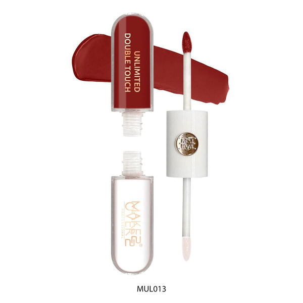 Makeover22 Unlimited Double Touch Lip Gloss Matte Base and Glossy Topcoat MUL13