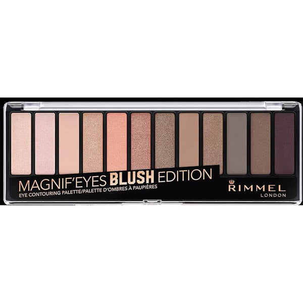 Rimmel Eyeshadow Palette Blush Edition 12-Color Set Pink Nude Brown